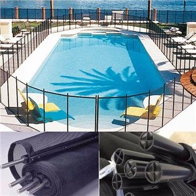 Valla para bebés alrededor de la piscina