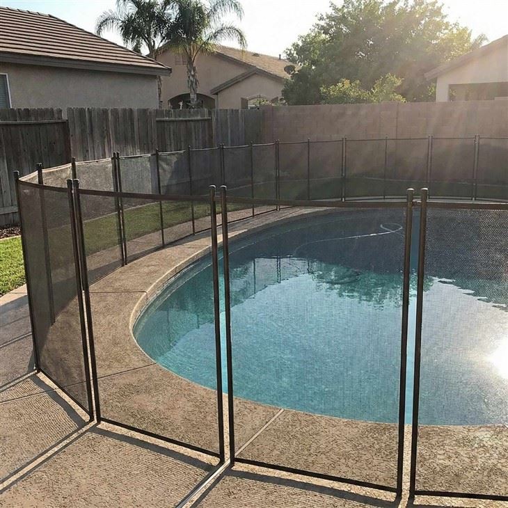 Durable Aluminum PVC Mesh Safety Pool Fencing suppliers